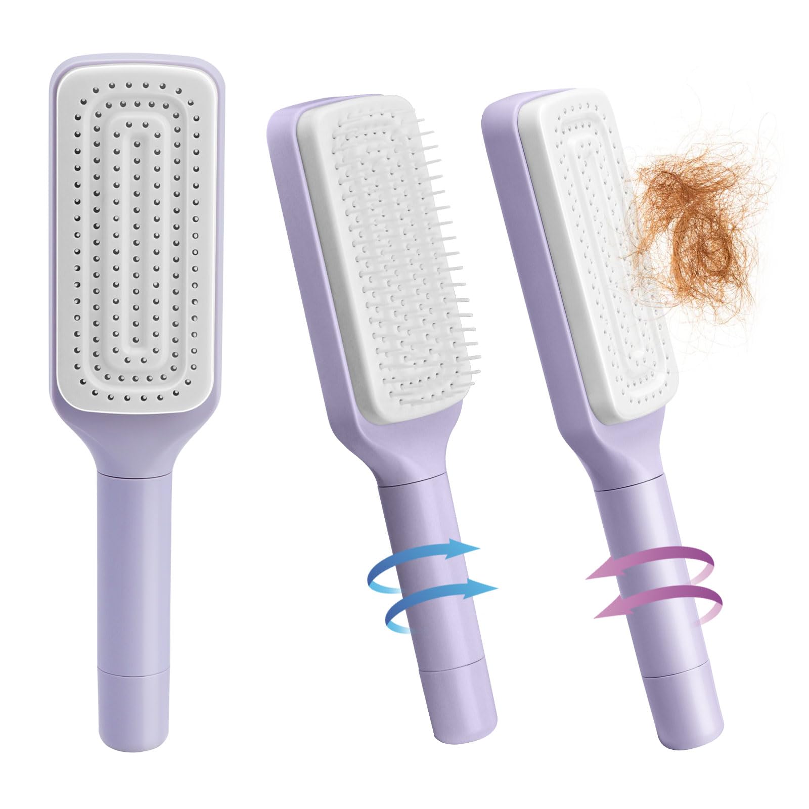 4 In 1 Self Cleaning Hair Brush Comb