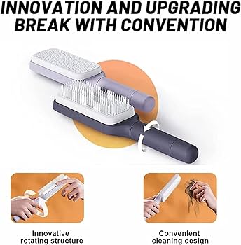 4 In 1 Self Cleaning Hair Brush Comb