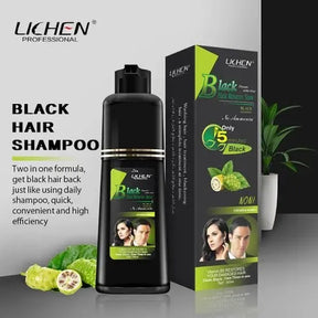 5 IN 1 HAIR COLOR SHAMPOO WITH KERATIN, OLIVE OIL & VITAMIN E